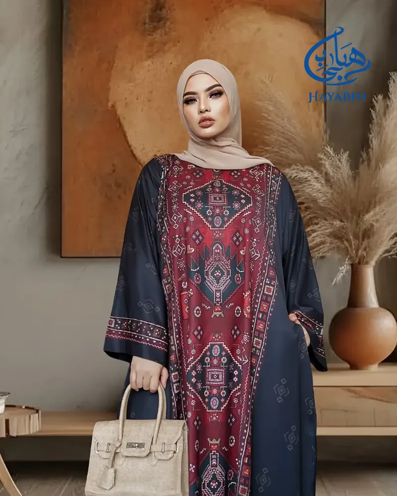 Mosavi Abaya Exclusive Digital Print (Free Size)